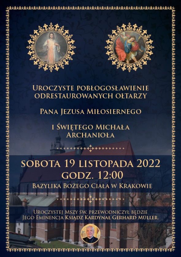 kard. Gerhard Muller pobłogosławi odnowione ołtarze